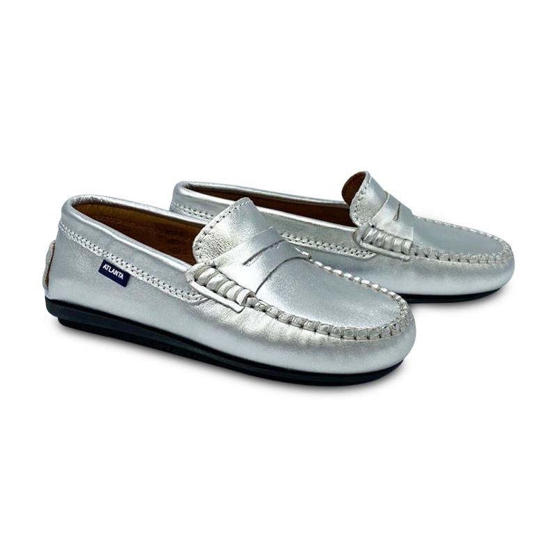 atlanta-mocassin-loafer-girls-silver