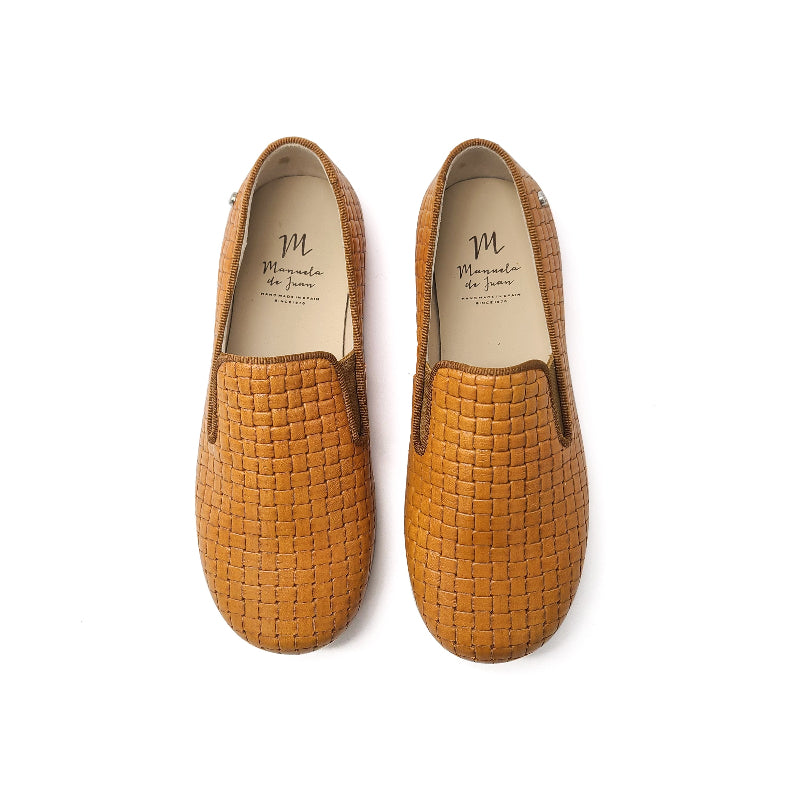 manuela-de-juan-cognac-basket-weave-smoking-shoe-boys