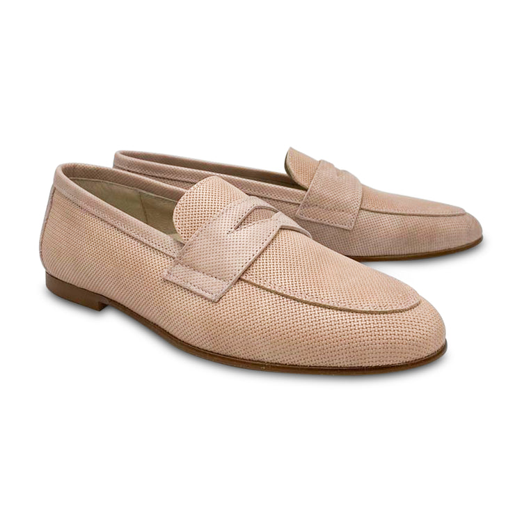 HOO Mauve Pink Wessex Leather Penny Loafer 2460