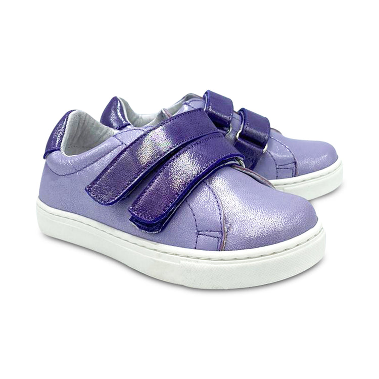 Nens Purple Shimmer Velcro Sneaker 8059