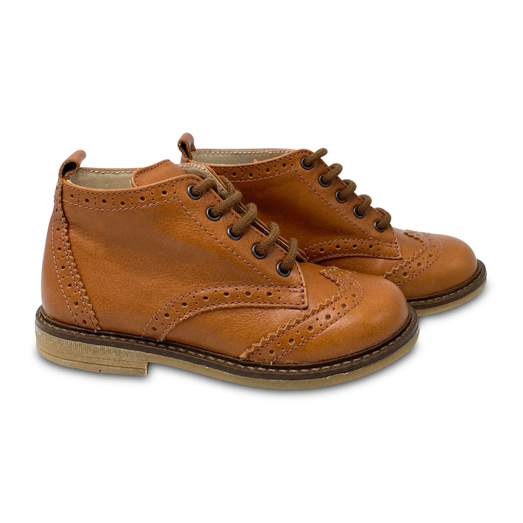 The Eugens Alexis Luggage Wingtip Lace up Bootie