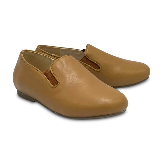 Gufanpei Camel Slip On Smoking Loafer 106