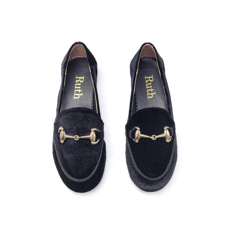 ruth-secret-black-chain-velvet-loafer-girls