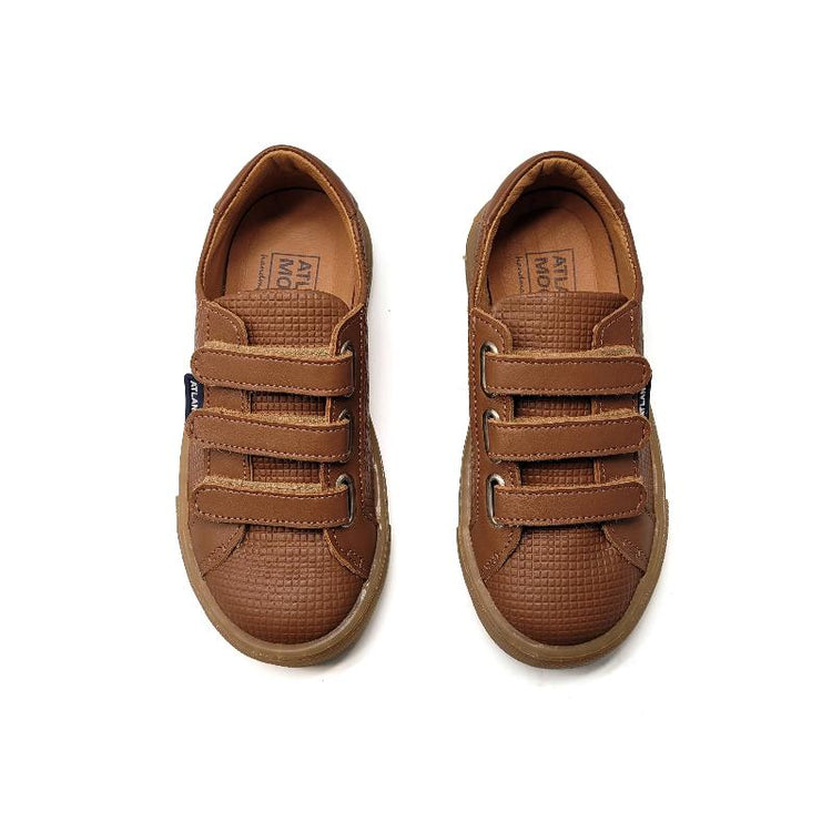 atlanta-mocassin-velcro-strap-girls-brown