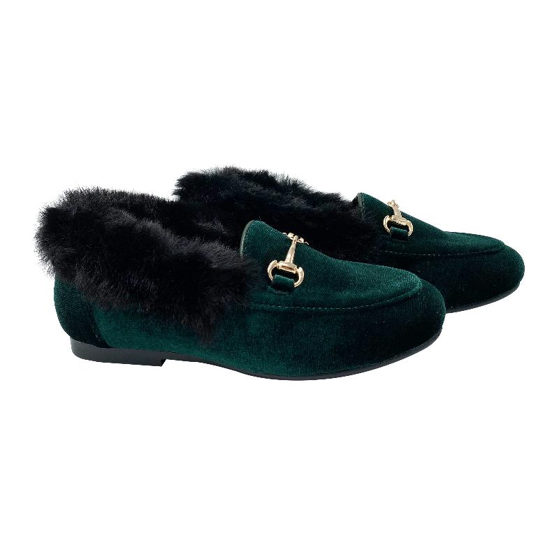 gufanpei-velvet-fur-flats